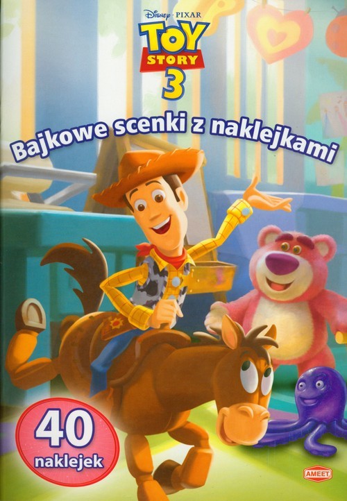 okładka Toy Story 3 Bajkowe scenki z naklejkami SC-4 40 naklejek książka