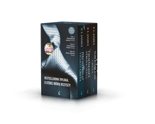 okładka Pięćdziesiąt twarzy Greya / Ciemniejsza strona Greya / Nowe oblicze Greya Pakiet książka | E. L. James