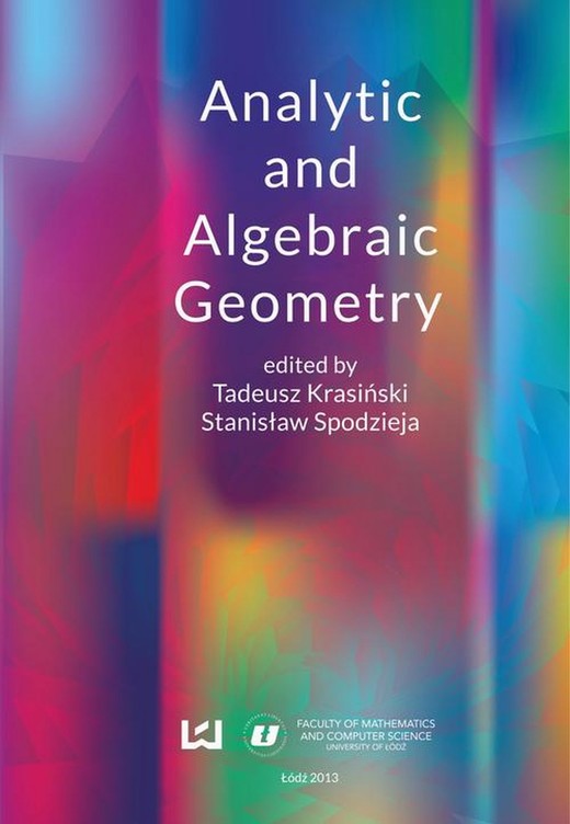 okładka Analytic and algebraic geometry ebook | pdf | Tadeusz Krasiński, Stanisław Spodzieja