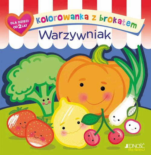 okładka Kolorowanka z brokatem Warzywniak książka | Ola (ilustracje) Makowska