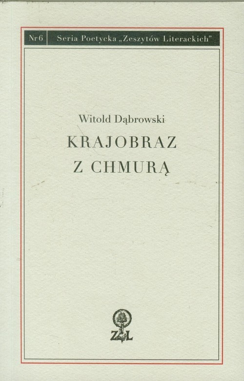okładka Krajobraz z chmurką Seria Poetycka Zeszytów Literackich Nr 6 książka | Witold Dąbrowski