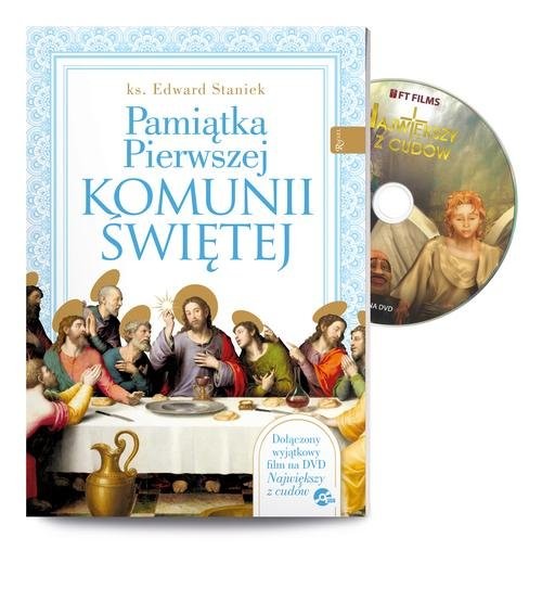 okładka Pamiątka Pierwszej Komunii Świętej z DVD książka | ks. prof. Edward Staniek