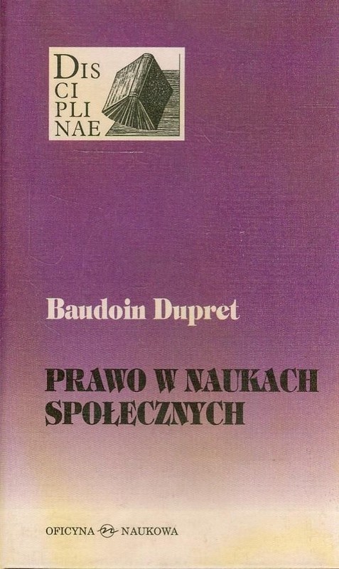 okładka Prawo w naukach społecznych książka | Baudoin Dupret