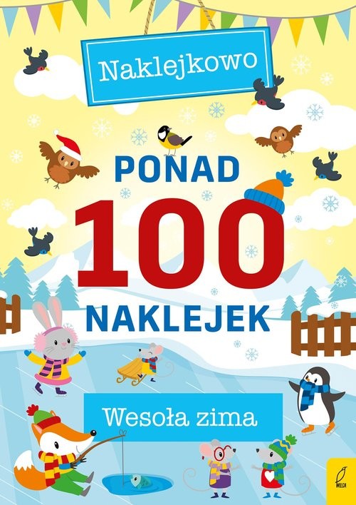 okładka Ponad 100 naklejek Wesoła zima książka