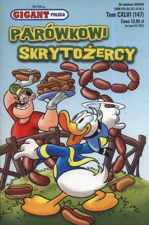 okładka Gigant Tom 147 Parówkowi skrytożercy książka