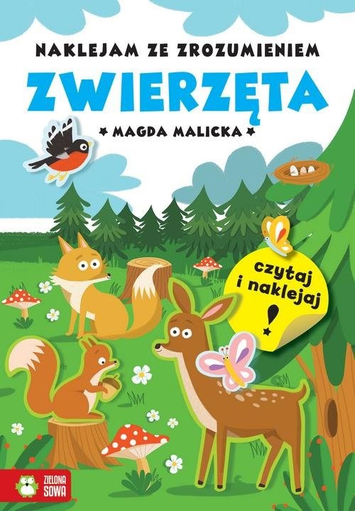 okładka Naklejam ze zrozumieniem Zwierzęta książka | Malicka Magda