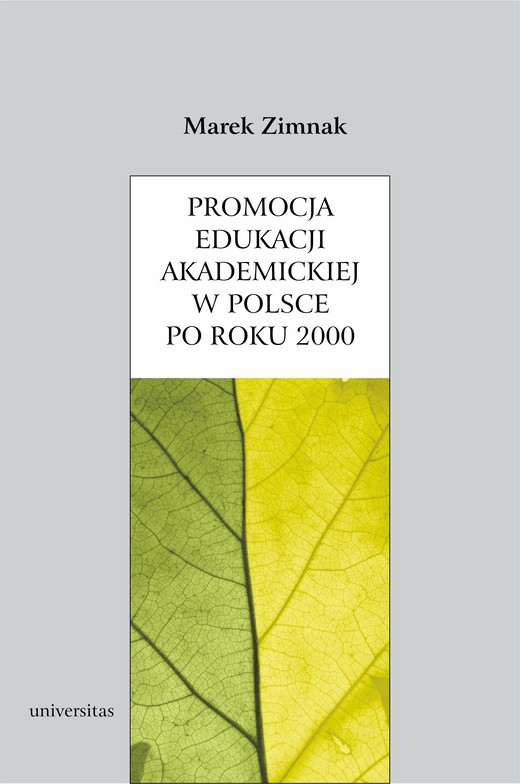 okładka Promocja edukacji akademickiej w Polsce po roku 2000 ebook | pdf | Marek Zimnak