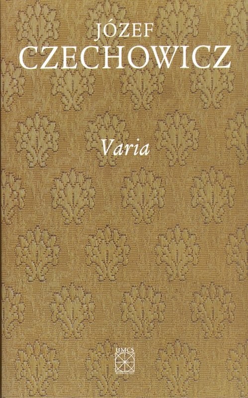 okładka Varia książka | Józef Czechowicz