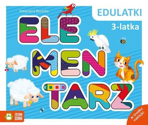 okładka Edulatki Elementarz 3-latka książka | Katarzyna Borecka