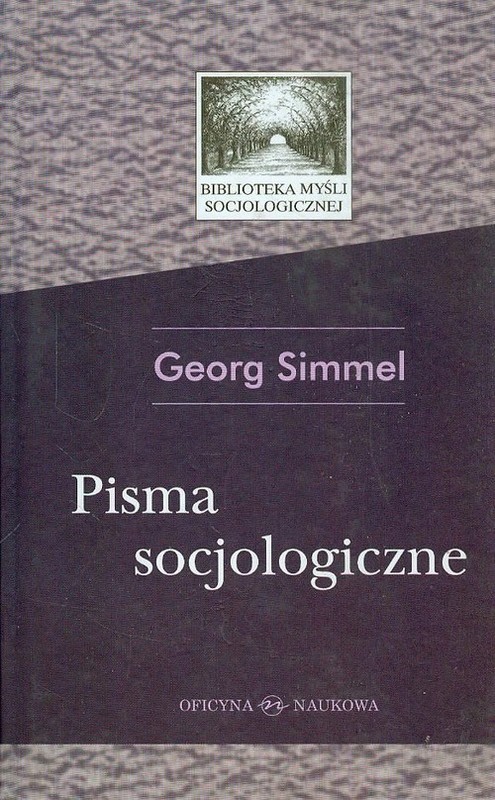 okładka Pisma socjologiczne książka | Simmel Georg