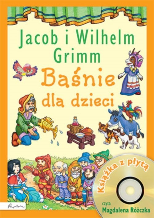 okładka Baśnie dla dzieci Jacob i Wilhelm Grimm Książka z płytą książka