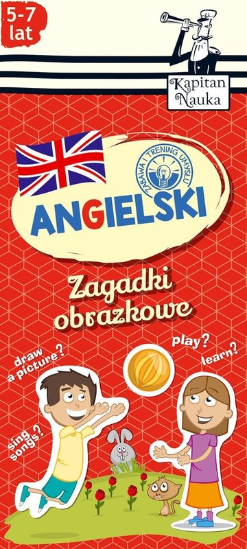 okładka Zagadki obrazkowe Angielski 5-7 lat książka