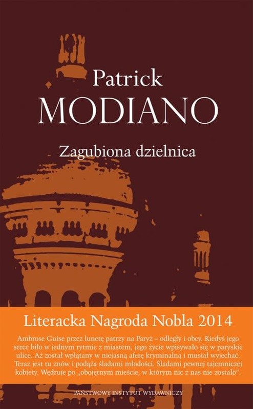 okładka Zagubiona dzielnica książka | Patrick Modiano