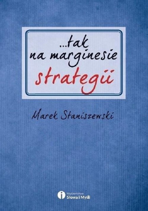 okładka tak na marginesie strategii książka | Staniszewski Marek
