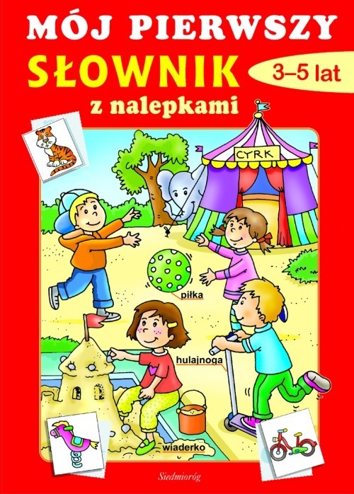 okładka Mój pierwszy słownik 3-5 lat z nalepkami książka