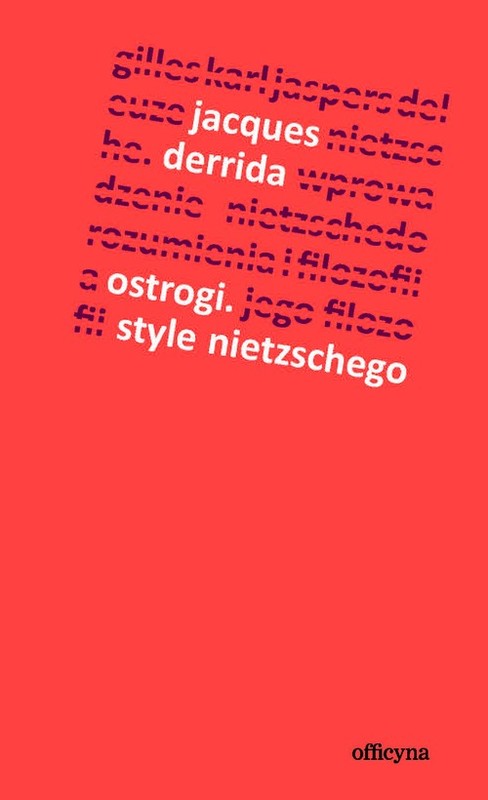 okładka Ostrogi Style Nietzschego książka | Jacques Derrida