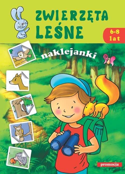 okładka Zwierzęta leśne Naklejanki 6-8 lat książka