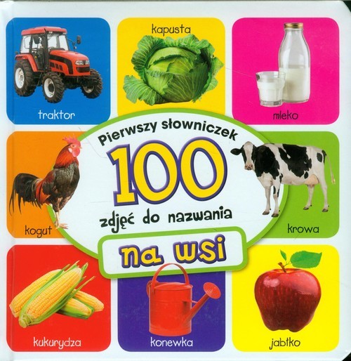okładka Na wsi Pierwszy słowniczek 100 zdjęć do nazwan książka | Anna Wiśniewska