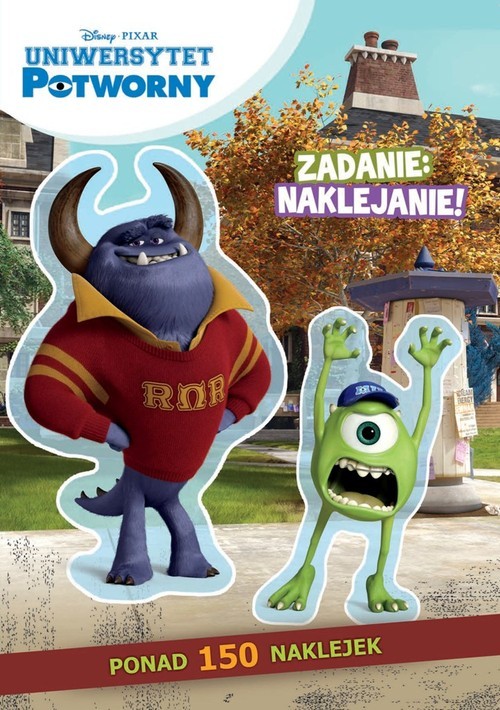 okładka Uniwersytet Potworny Zadanie naklejanie książka