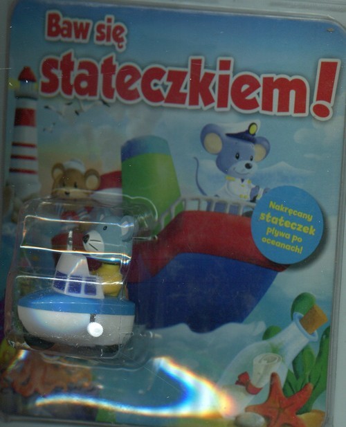 okładka Baw się stateczkiem Rozkładana plansza z trasą dla zabawki książka