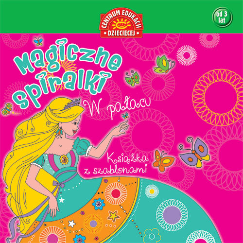 okładka Magiczne spiralki W pałacu Książka z szablonami książka