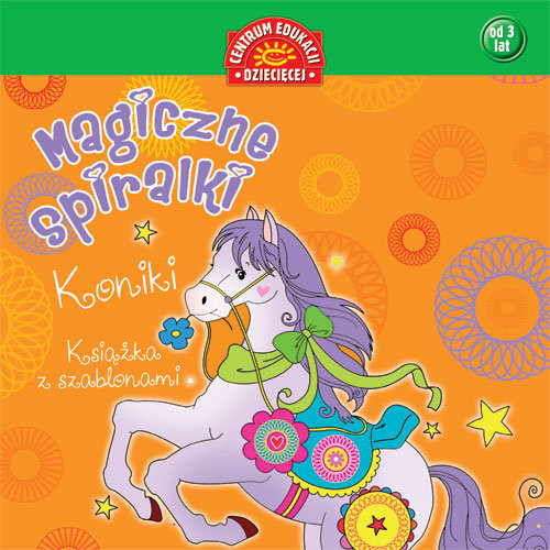 okładka Magiczne spiralki Koniki Książka z szablonami książka