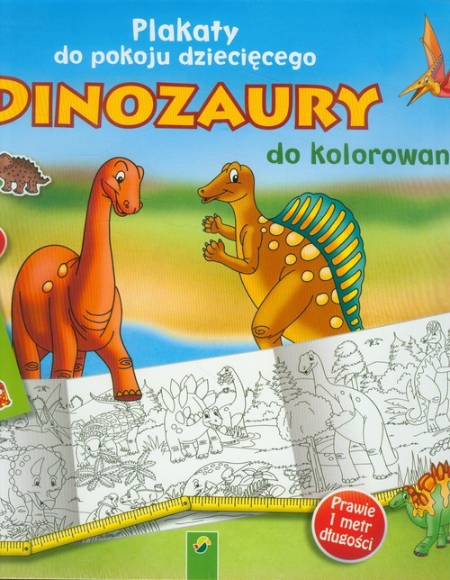 okładka Dinozaury Plakaty do kolorowania książka