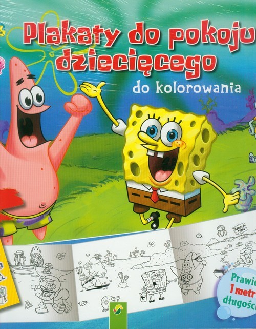 okładka SpongeBob Plakaty do kolorowania książka