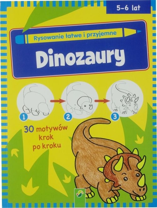 okładka Nauka rysowaninia Dinozaury książka
