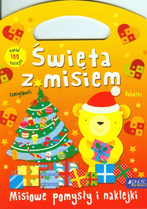 okładka Święta z misiem Misiowe pomysły i naklejki książka