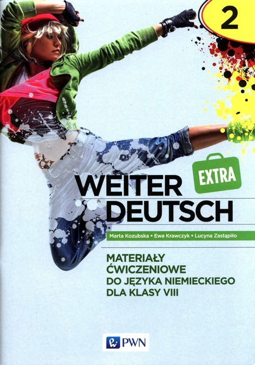 okładka weiter Deutsch Extra 2 Materiały ćwiczeniowe do języka niemieckiego dla klasy 8 Szkoła podstawowa książka | Marta Kozubska, Ewa Krawczyk, Lucyna Zastąpiło
