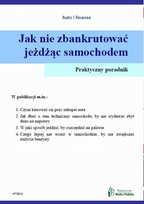 okładka Jak nie zbankrutować jeżdżąc samochodem ebook | pdf | Witold Rogowski