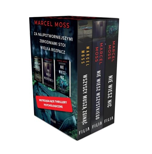 okładka Nie wiesz wszystkiego / Wszyscy muszą zginąć / Nie wiesz nic Pakiet książka | Marcel Moss