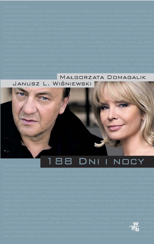 okładka 188 dni i nocy ebook | epub, mobi | Małgorzata Domagalik, Janusz Leon Wiśniewski
