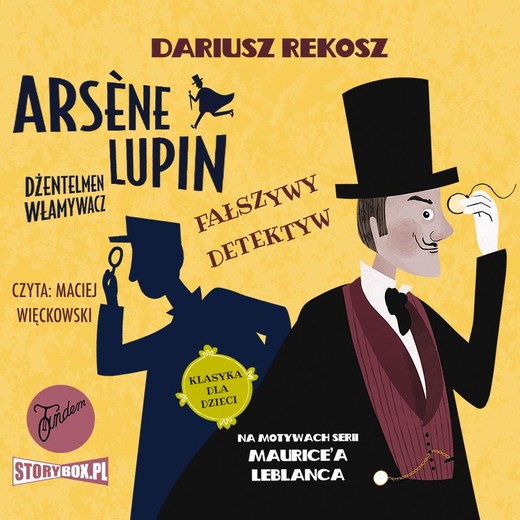 okładka Arsène Lupin – dżentelmen włamywacz. Tom 2. Fałszywy detektyw audiobook | MP3 | Dariusz Rekosz, Maurice Leblanc