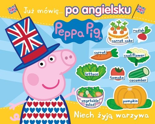 okładka Peppa Pig. Angielski z Peppą. Niech żyją warzywa książka