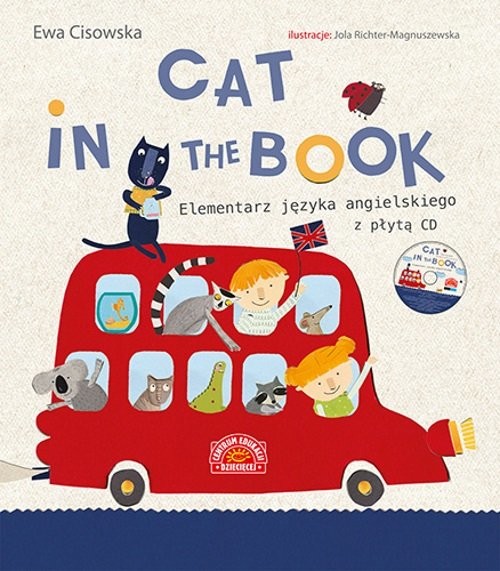 okładka Cat in the book Elementarz języka angielskiego + CD książka | Ewa Cisowska