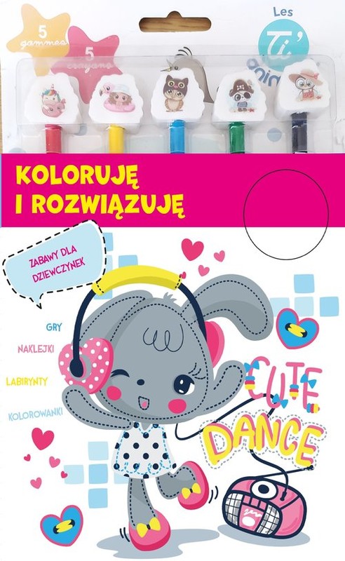 okładka Koloruję i rozwiązuję książka | Monika Matusiak