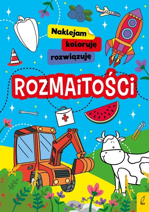 okładka Naklejam koloruję rozwiązuję Rozmaitości książka
