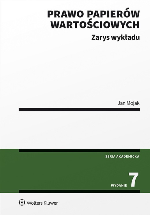 okładka Prawo papierów wartościowych. Zarys wykładu (pdf) ebook | pdf | Jan Mojak