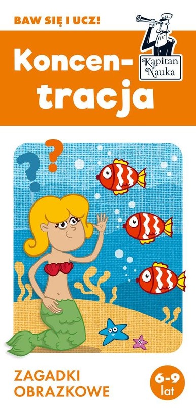 okładka Koncentracja Zagadki obrazkowe Kapitan Nauka książka | Trepczyńska Magdalena