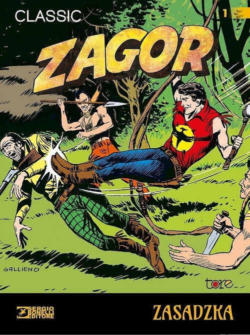 okładka Zagor 1 Zasadzka książka | Giudo Nolitta
