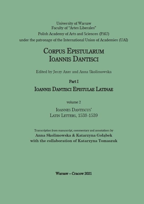 okładka Ioannes Dantiscus' Latin Letters, 1538-1539 książka