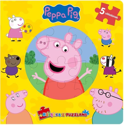 okładka Peppa Pig Książka z puzzlami książka