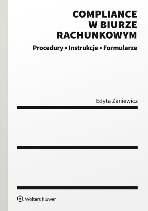 okładka Compliance w biurze rachunkowym - procedury, instrukcje, formularze (pdf) ebook | pdf | Edyta Zaniewicz