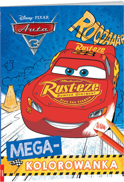 okładka Auta 3 Megakolorowanka KOL-1 książka