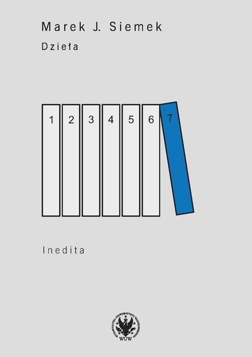 okładka Dzieła Tom 7 Inedita książka | Siemek J.Marek