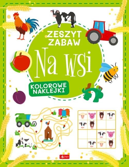 okładka Na wsi Zeszyt zabaw książka | Tkocz Justyna