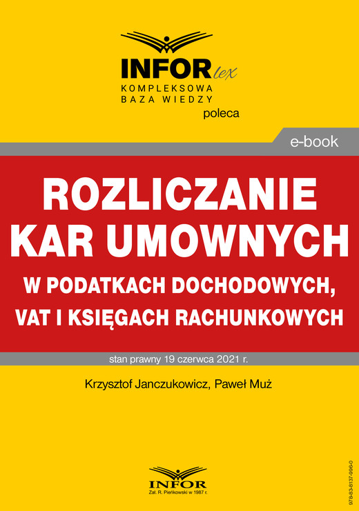 okładka Rozliczanie kar umownych w podatkach dochodowych, VAT i księgach rachunkowych ebook | pdf | Paweł Muż, Krzysztof Janczukowicz