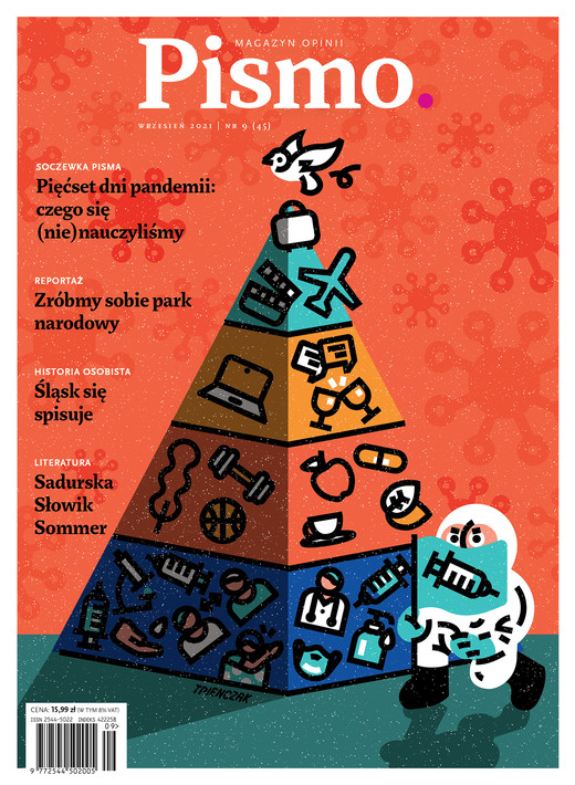 okładka Pismo. Magazyn opinii nr 9/2021 ebook | epub, mobi | Marcin Wicha, Dominika Słowik, Mirosław Wlekły, Zbigniew Rokita, Piotr Sommer, Tomasz Bąk, Agata Romaniuk, Barbara Sadurska
